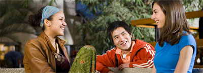 Students talking