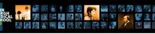 Montage of photographs with graphics reading "Edinburgh Medical School 300"