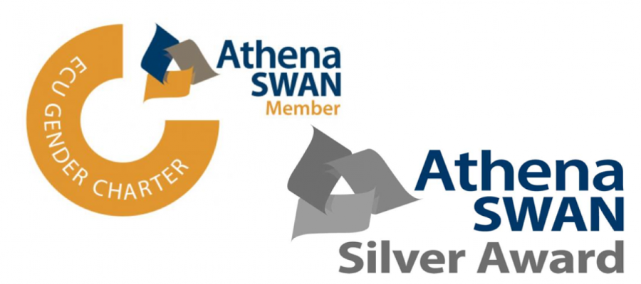 Athena SWAN charter and silver award logos