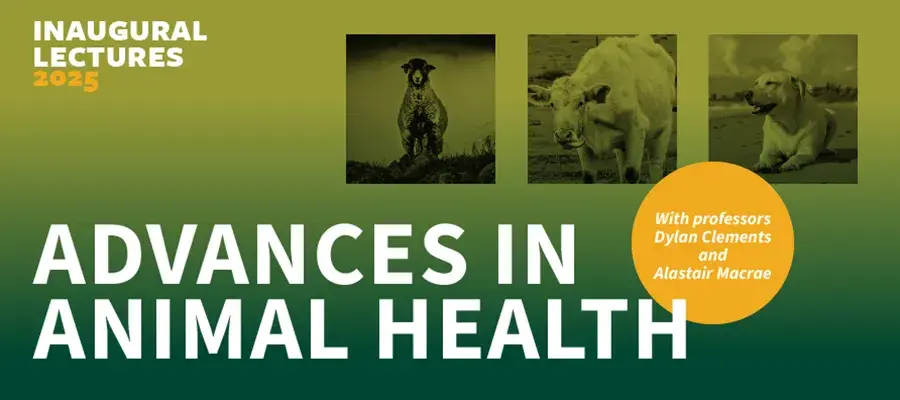 Image montage of animals with text reading "Advances in Animal Health"