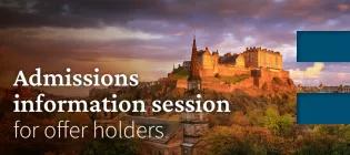 Admissions information session for offer holders