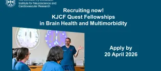 Group of researchers in a collaborative meeting, with call to apply by 20 April 2026