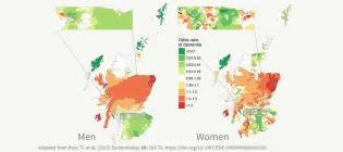 Geographical variation in dementia risk in Scotland.