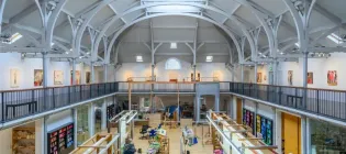 Image of Dovecot Studios from upper balcony