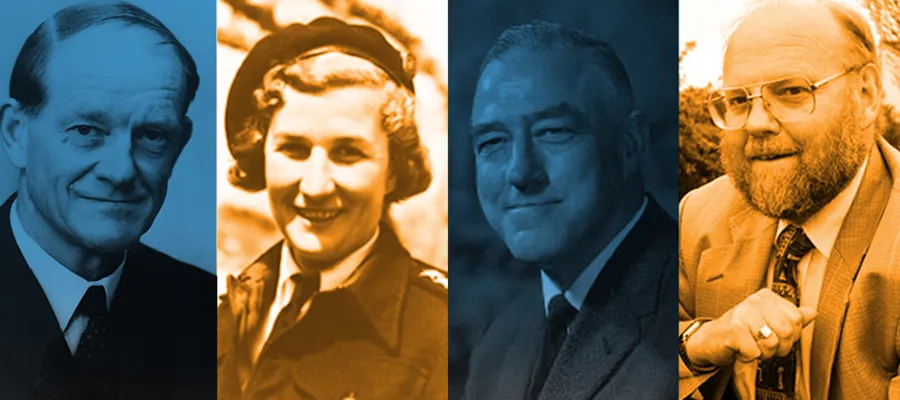 Portraits of John Crofton, Elsie Stephenson, Michael Woodruff, Ian Wilmut