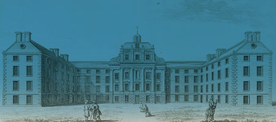 Historic illustration of the Royal Infirmary of Edinburgh