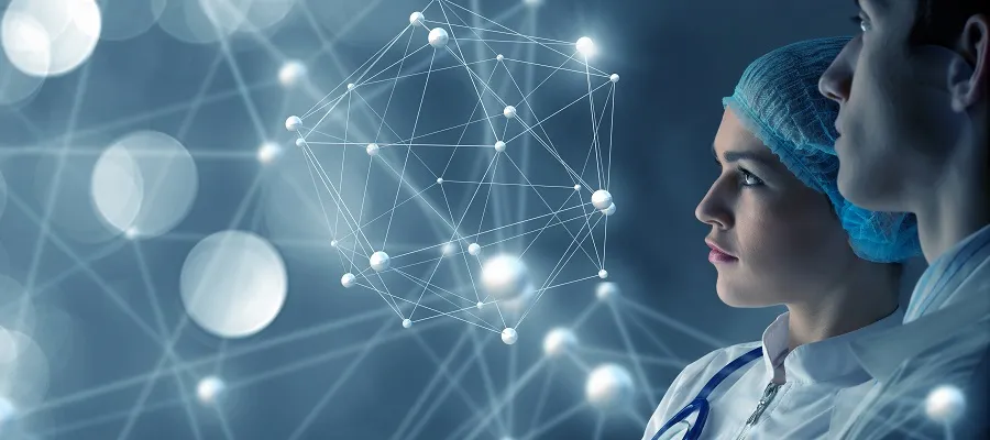 Clinicians in front of data science backgroun