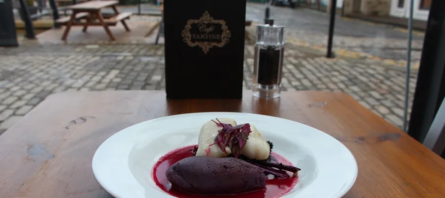 Purple food on offer this Mother's Day at Cafe Tartine