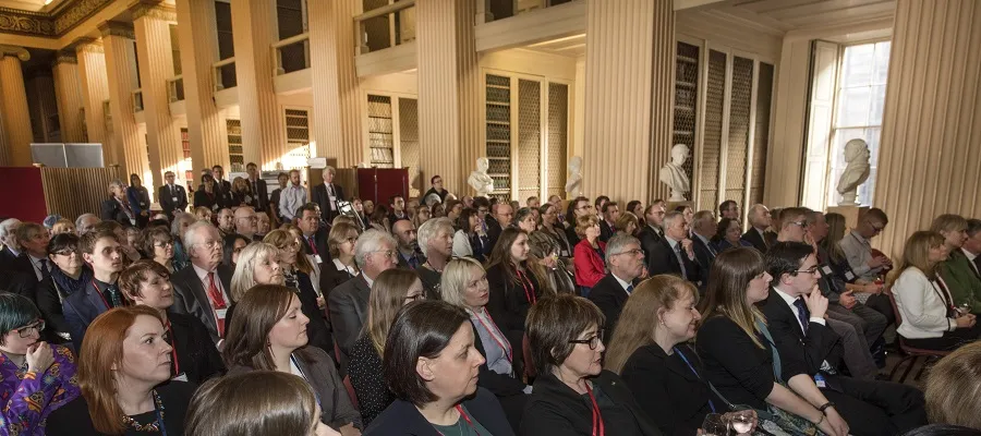 The audience in the Playfair Library at the Salvesen Mindroom awareness event