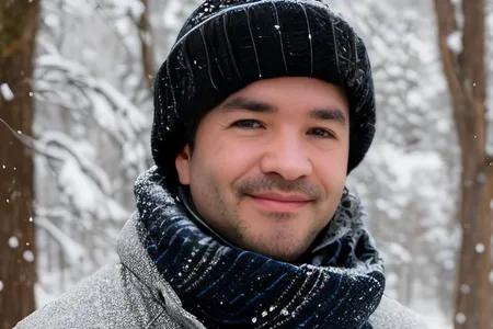 Head shot of Chris wearing a hat