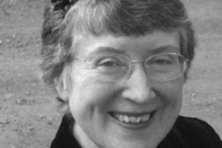 Archive black and white head shot of Mary Norval