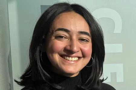 Close up image of Aya, smiling