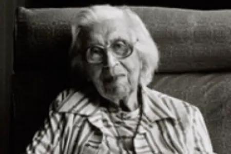 Black and white image of Margaret Rushforth