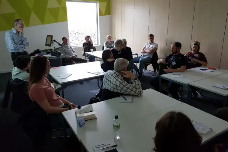 Photo showing a seminar room with workshop members during Extreme Imagination Conference 2019