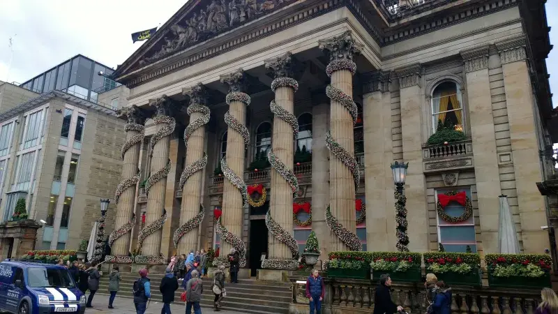 the dome at Christmas