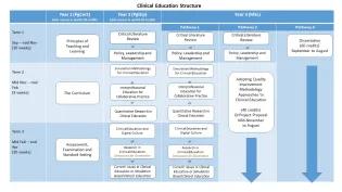 Image of a flowchart showing the programme structure