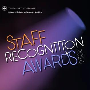 Purely decorative image reading "Staff Recognition Awards 2026"