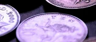 Photo showing loose change