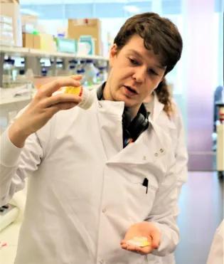 John McKendrick in the lab