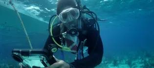 Nikita in her diving gear