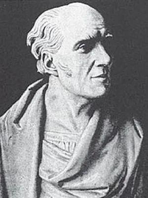 Photo of bust of James by Charles Moore