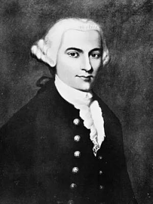 Black and white painting of Thomas Percival