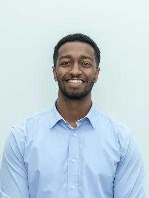 Portrait of Alsadeg Bilal against neutral background