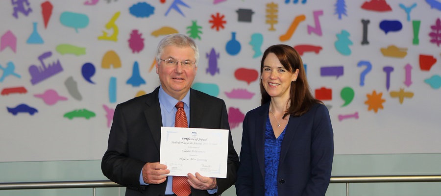 Allan Cumming receives Lifetime Achievement Award at the National Scottish Medical Education Conference Awards