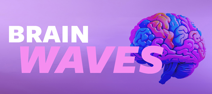 Purely decorative logo - the words \"Brain waves\" superimposed over a colorful image of the brain