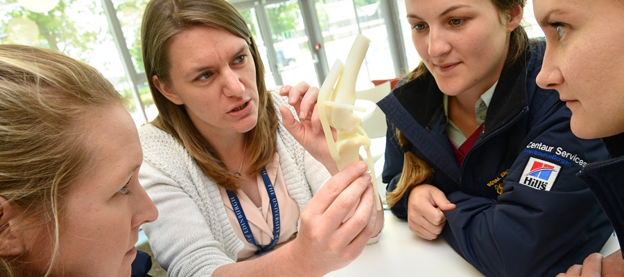 Julie Dickson teaching veterinary students 