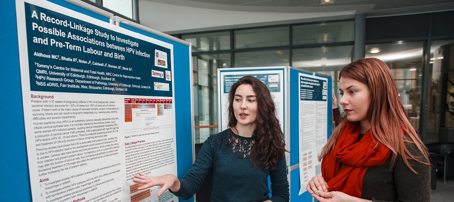 MSc and PhD students at one of our research days 