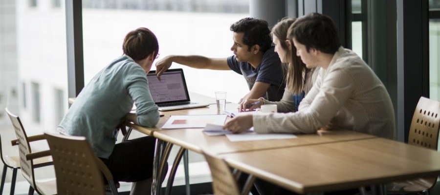 Researchers at work